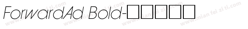 ForwardAd Bold字体转换